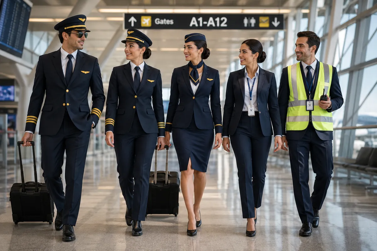 Premium airline and airport uniforms